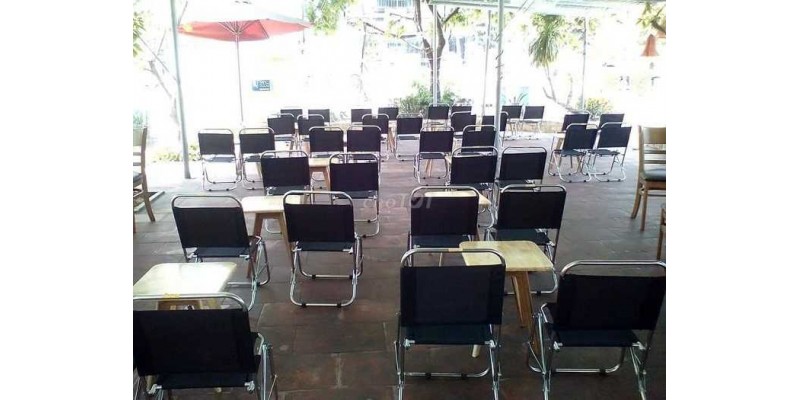 Ghế Xếp Inox Cafe Thanh Lý Giá Rẻ