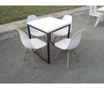 Thanh Lý Bàn Ghế Cafe Nhựa Chân Gỗ