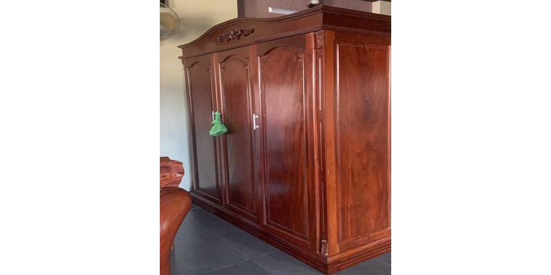 Thanh Lý Tủ Quần Áo Gỗ Căm Xe Giá Rẻ