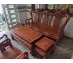 Thanh Lý Bộ Salon Gỗ Hương Tay 12