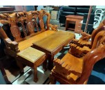 Thanh Lý Bộ Salon Gỗ Gõ Tay 12 Giá Rẻ