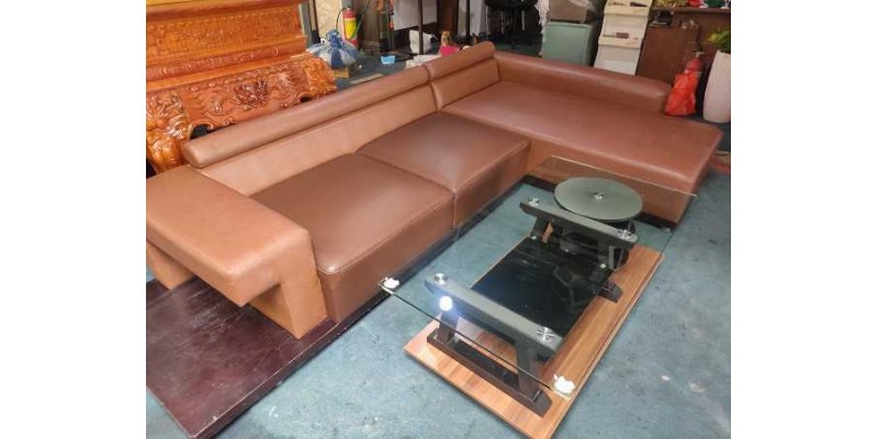 Thanh Lý Bộ Sofa Da L Cao Cấp Giá Rẻ