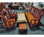 Thanh Lý Bộ Salon Gỗ Căm Xe Tay 8 Giá Rẻ