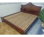 Thanh lý giường gỗ tràm 1m8 giá rẻ