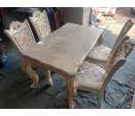 Thanh lý bộ bàn ăn 4 ghế mặt đá giá rẻ 2023