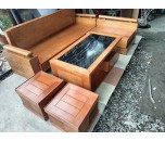Sofa gỗ sồi chữ L thanh lý giá rẻ tại TPHCM