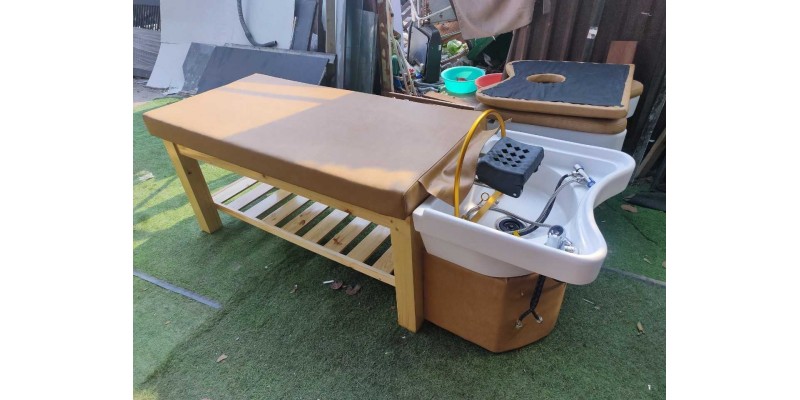 Thanh lý giường gội đầu bồn sứ 2 in 1 giá rẻ