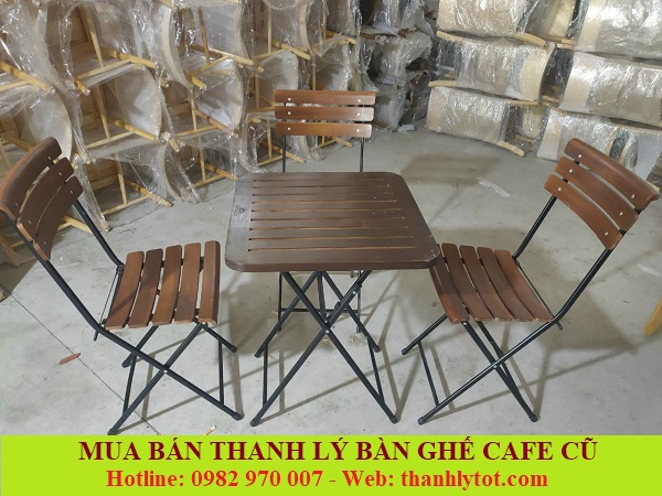 Bàn ghế cafe thanh lý giá rẻ chất lượng tại TPHCM
