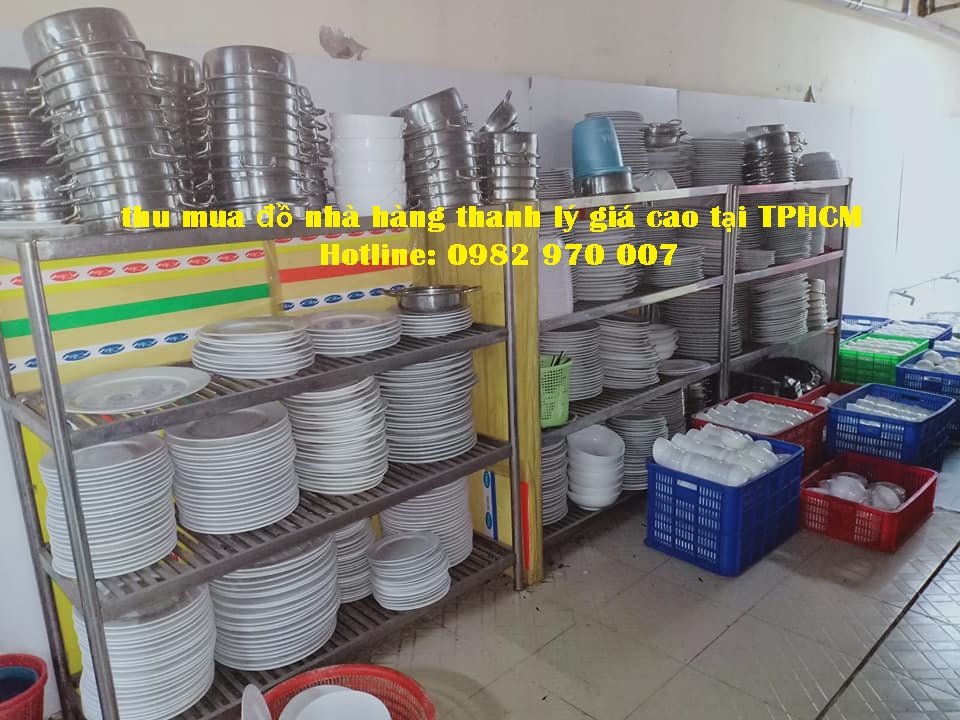 thu mua đồ nhà hàng thanh lý giá cao tại TPHCM