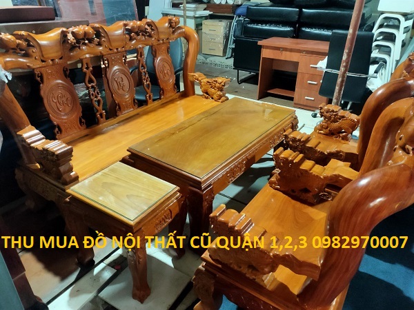 Mua bộ bàn ghế salon gỗ giá cao Tp.HCM